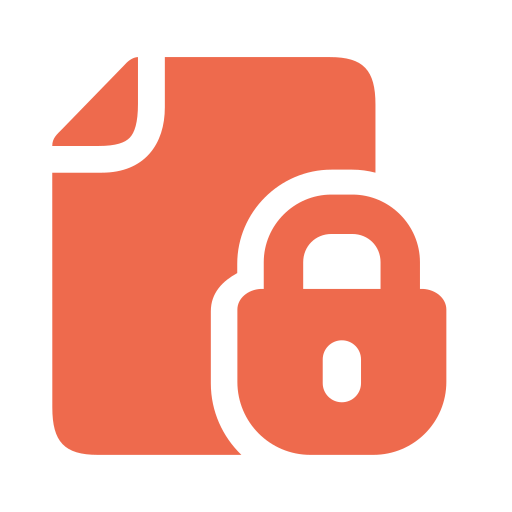 Folder image with a lock